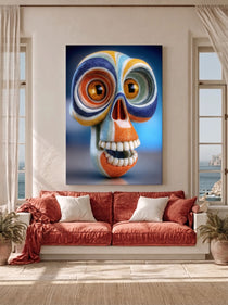 Ceramic Art Skull 409