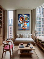 Spiral Skull – Surreal Ceramic Whimsical Wall Art 409