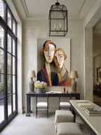 Two Together – Surreal Cloisonne Couple Wall Art 411