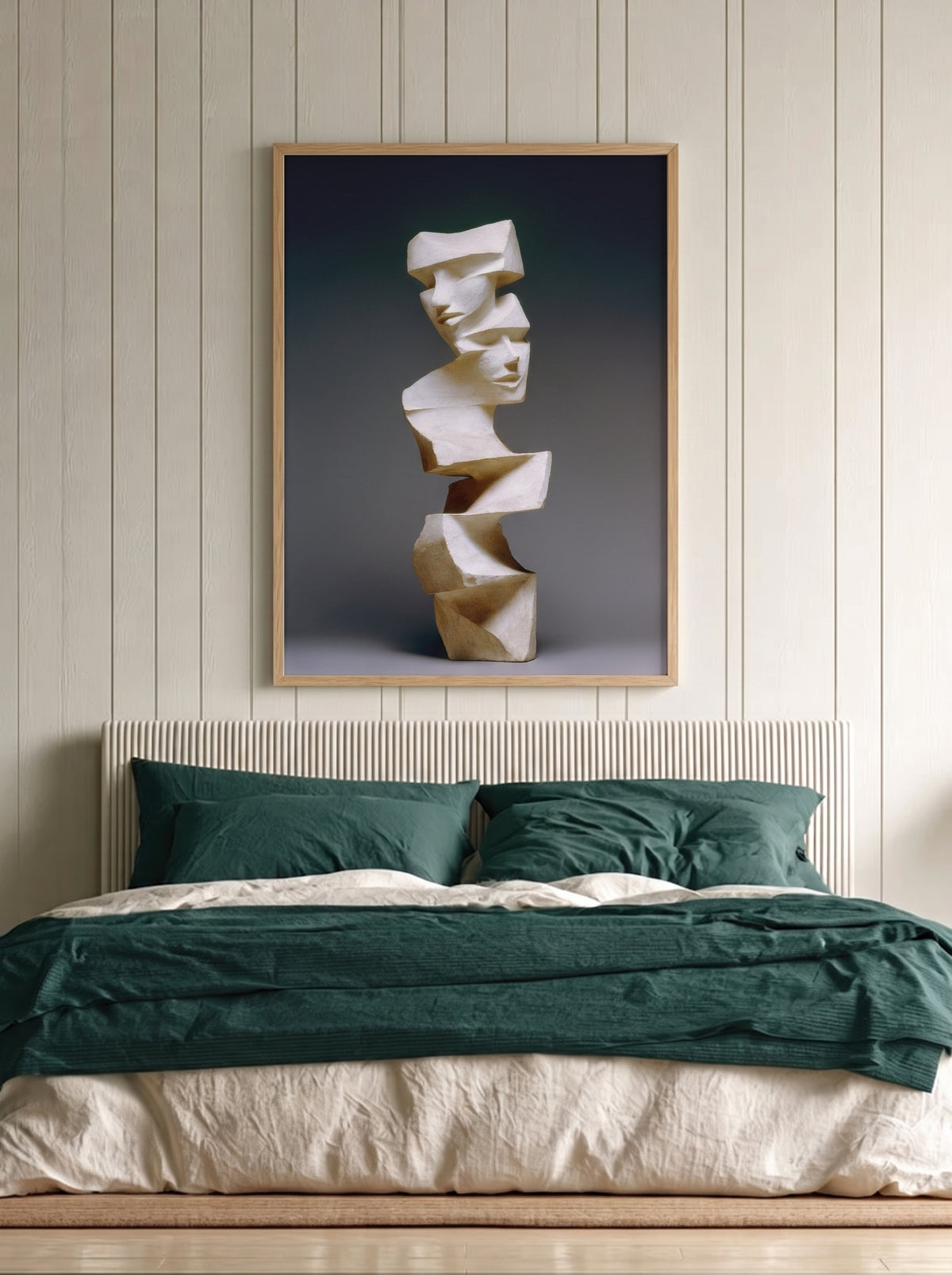 Cubist Sculpture Tower 423