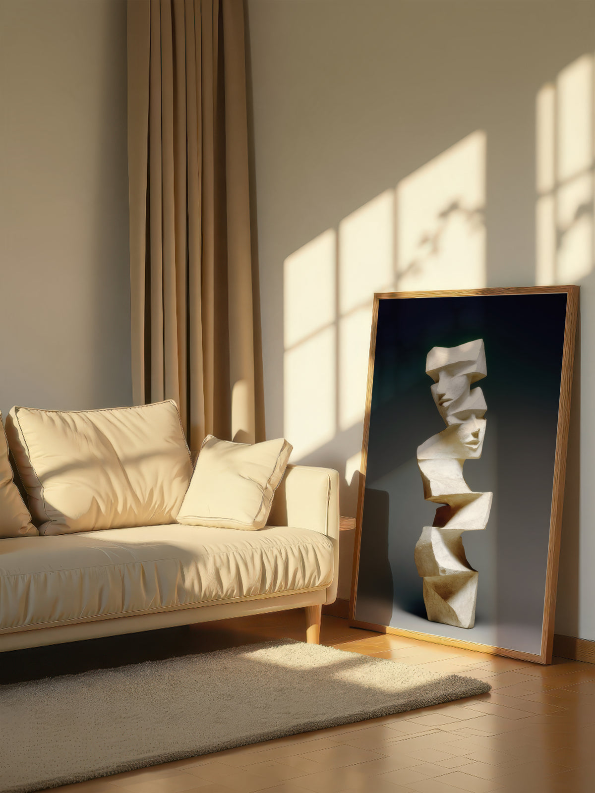Cubist Sculpture Tower 423