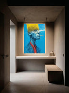 Smoke and Line – Surreal Expressive Cross-Hatch Wall Art 429