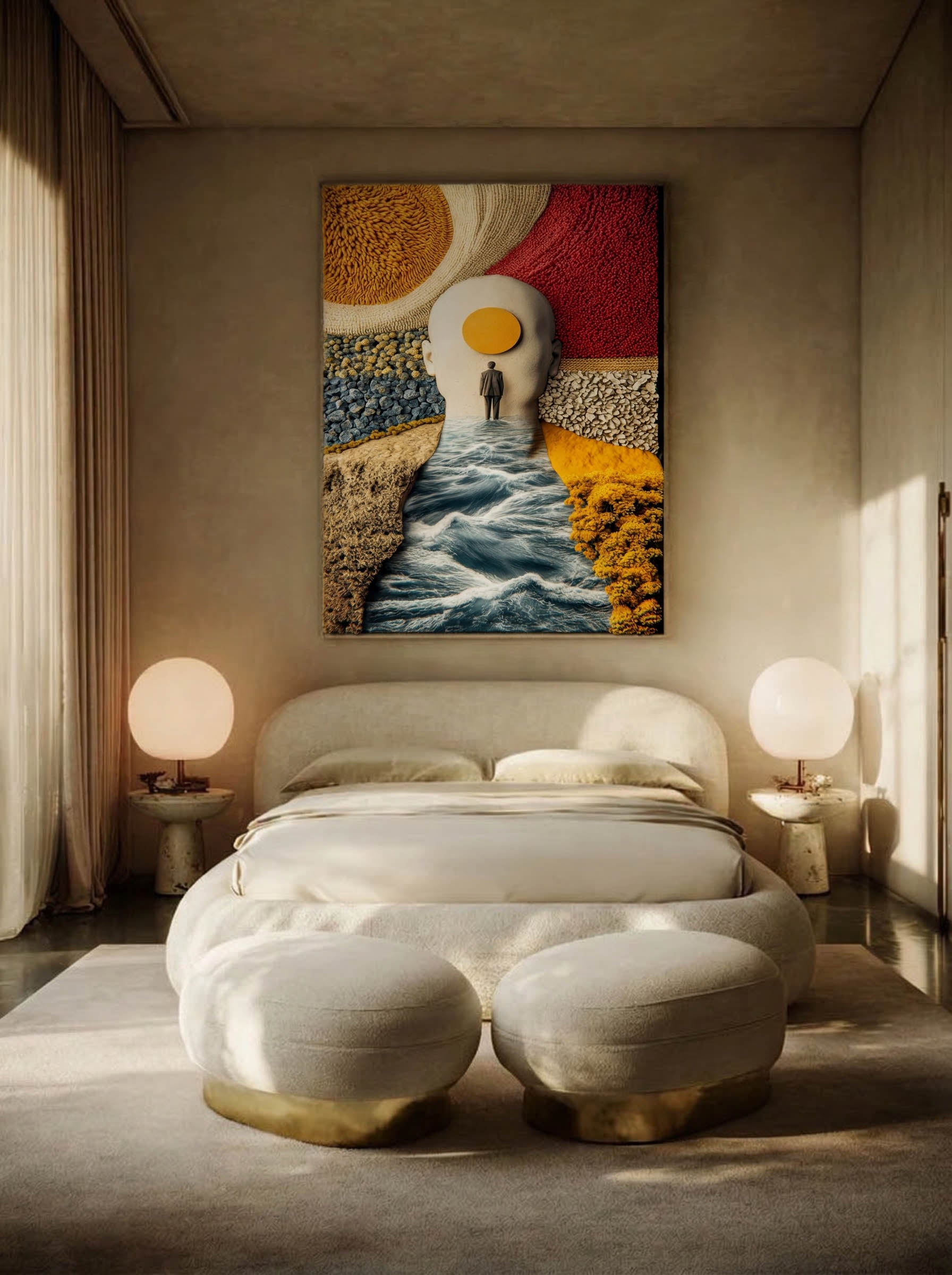 Inner Terrain – Surreal Conceptual Mind Landscape Wall Art 431 Secondary image