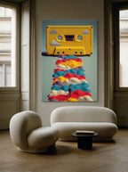 Color Rewind – Surreal Nostalgia Cassette Wall Art 433