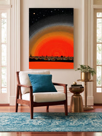 Cosmic Pointillist Skyline 436