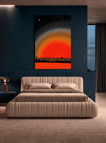Cosmic Pointillist Skyline 436