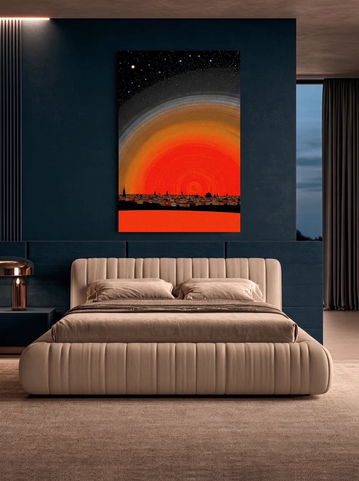 Cosmic Pointillist Skyline 436