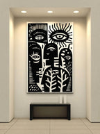 Eyes and Branches – Surreal Folk Graphic Print Wall Art 439