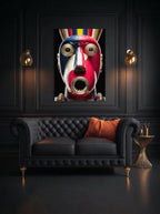 Painted Totem – Surreal Folk Craft Totem Wall Art 442