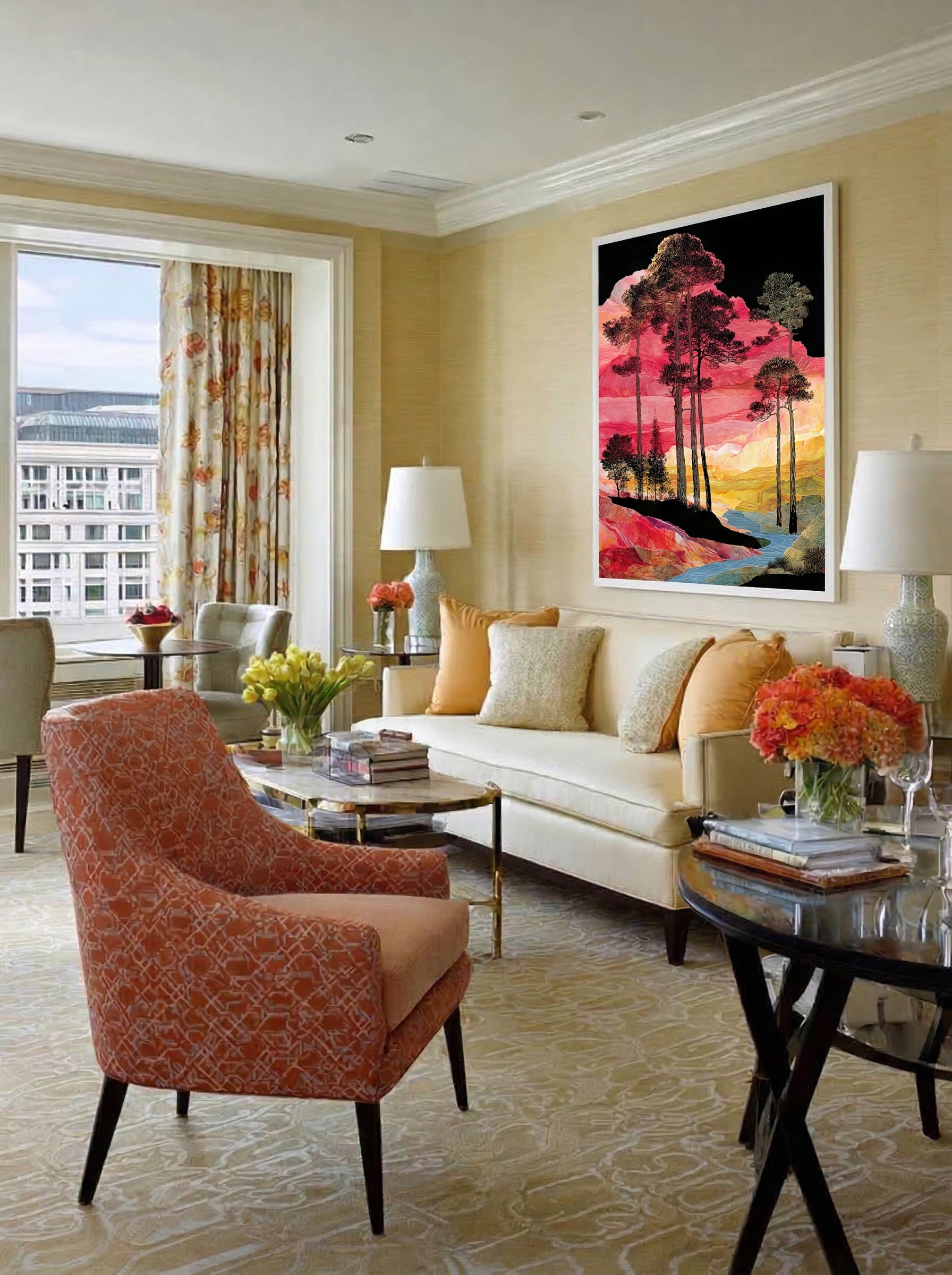 Canyon Pines – Surreal Botanical Landscape Wall Art 445