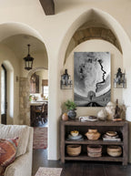 Winter Face Sky – Surreal Cloud Portrait Landscape Wall Art 447