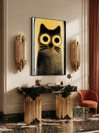 Bottle Cat – Surreal Whimsical Cat Bottle Wall Art 450