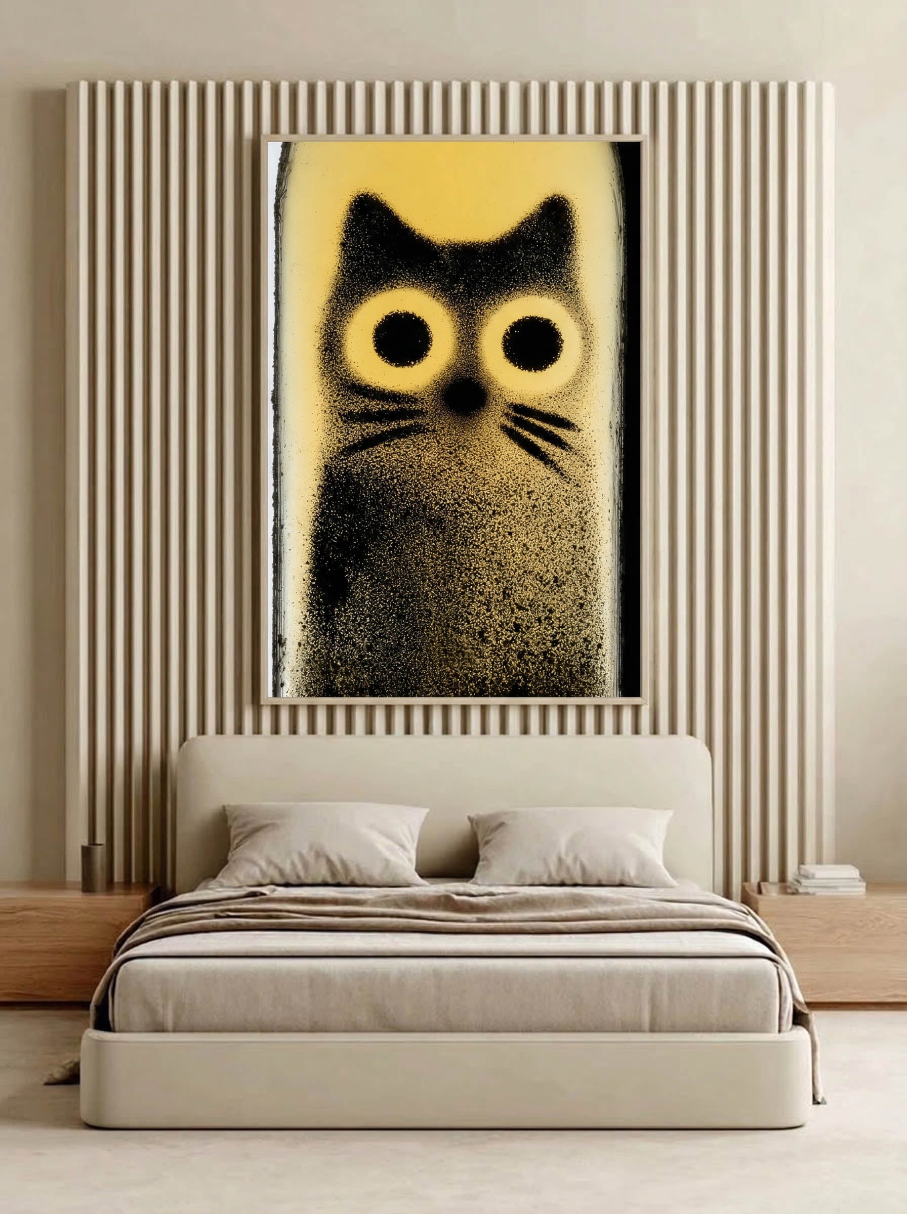 Bottle Cat – Surreal Whimsical Cat Bottle Wall Art 450