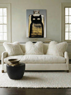 Black Cat Bottle – Surreal Minimalist Cat Wall Art 451