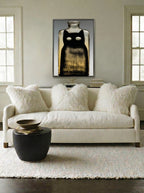 Black Cat Bottle – Surreal Minimalist Cat Wall Art 451