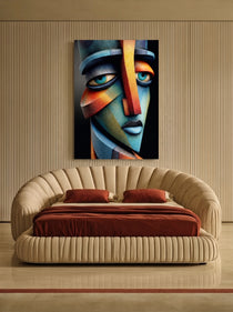 Cubist Sculpture Face 461