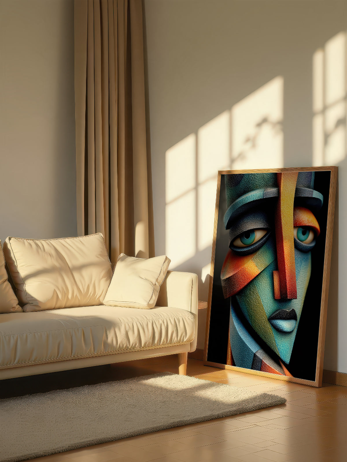 Cubist Sculpture Face 461