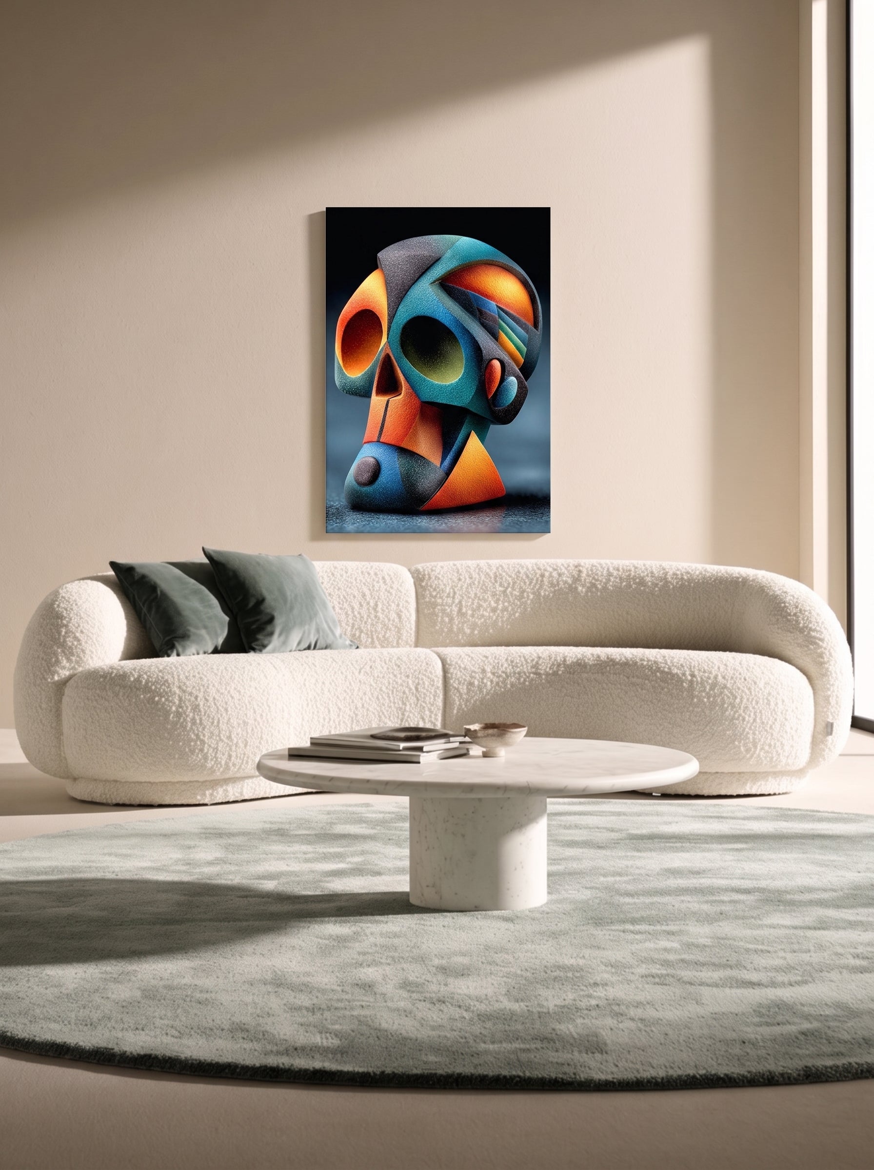 Cubist Sculpture Skull 462 Secondary image
