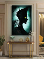 Midnight Ascent – Surreal Staircase Silhouette Wall Art 467