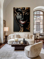 Midnight Radiance – Surreal Gilded Glamour Wall Art 468