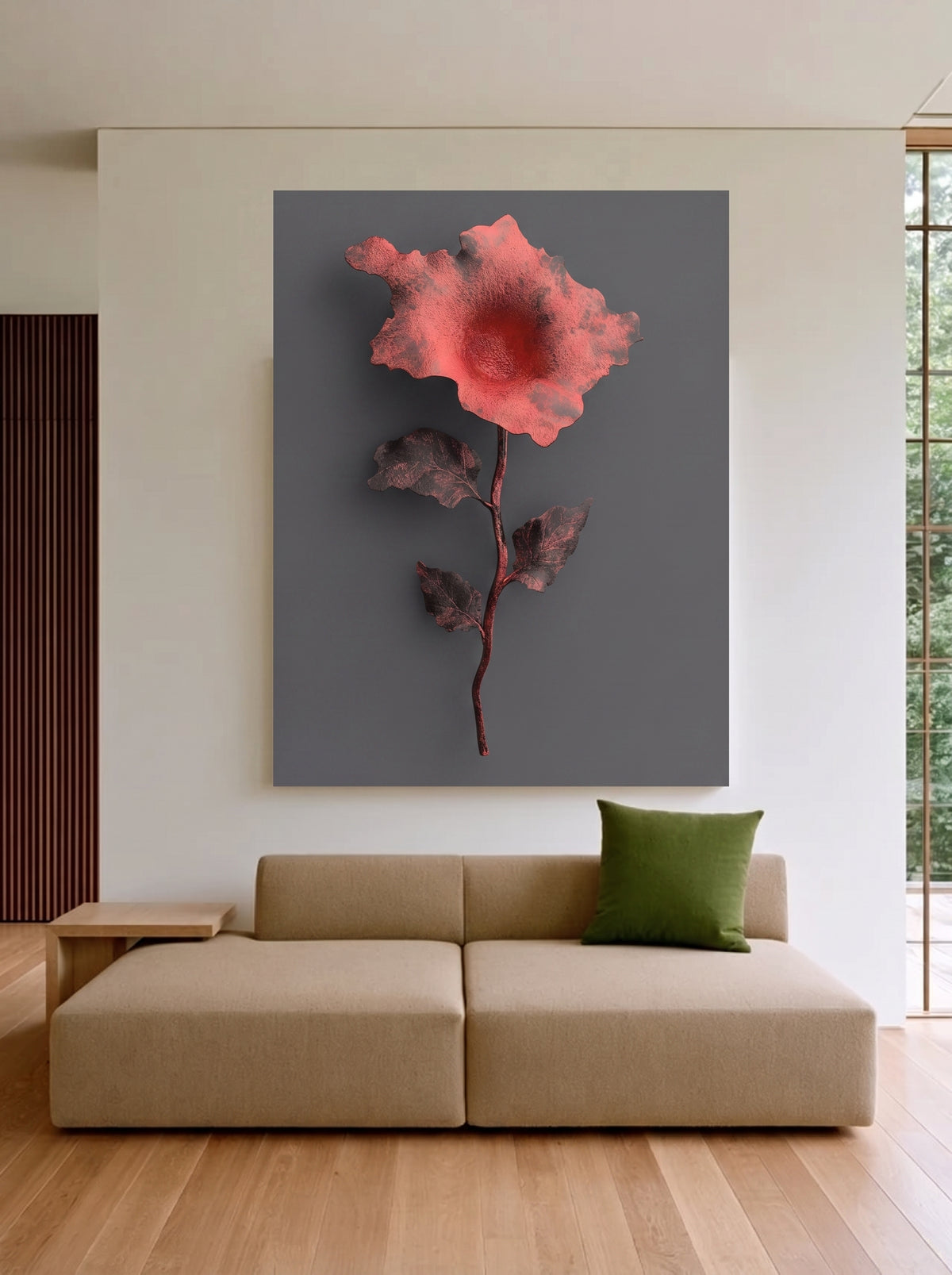 Metal Sculpture Rose 470