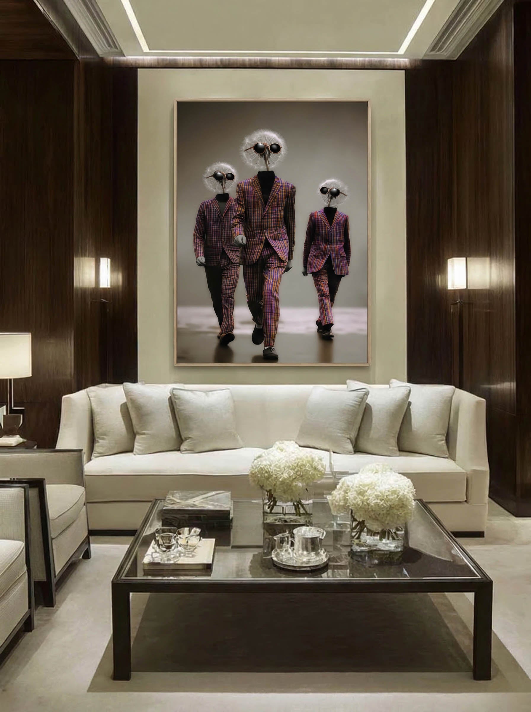 Dandelion Parade – Surreal Psychedelic Fashion Wall Art 471 Secondary image