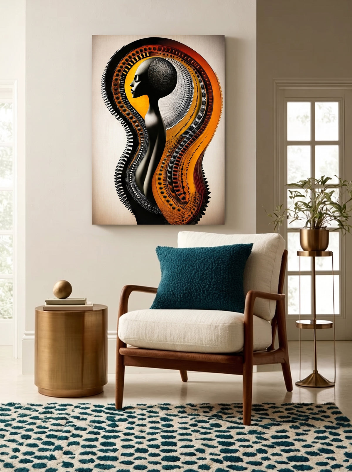 Art Nouveau Silhouette 474