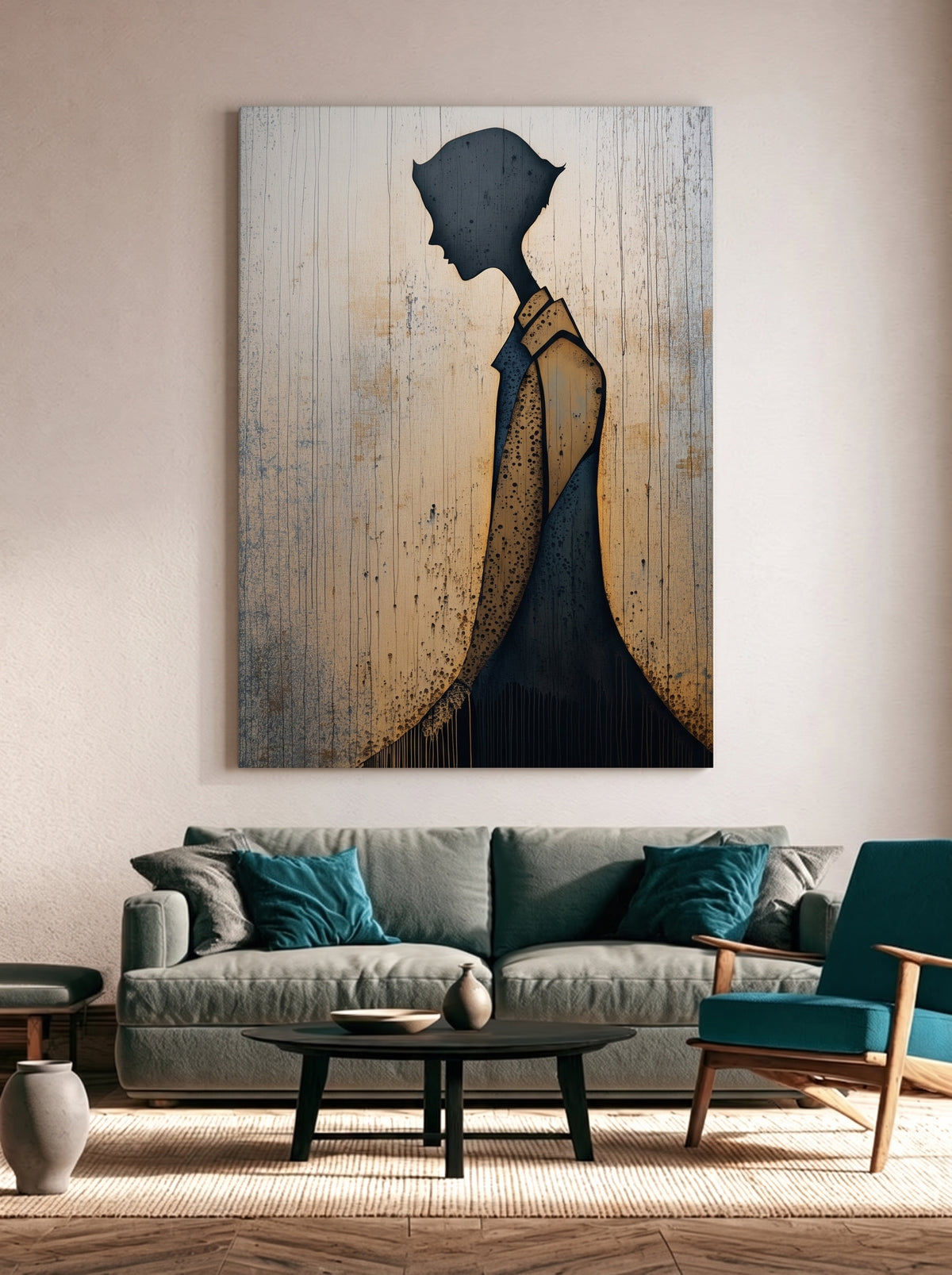 Weathered Silhouette Portrait 476