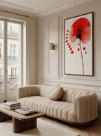 Red Poppy – Surreal Botanical Graphic Wall Art 477