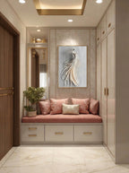 Ethereal Motion – Surreal Paper Relief Figure Wall Art 478