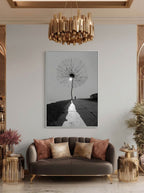 Solitary Seed – Surreal Minimalist Coastal Dandelion Wall Art 480
