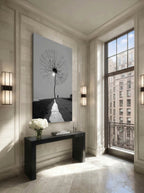 Solitary Seed – Surreal Minimalist Coastal Dandelion Wall Art 480