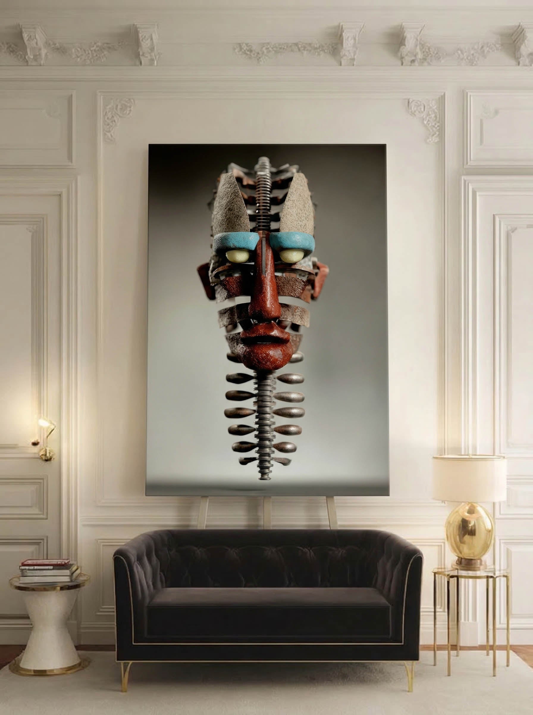 Mechanical Soul – Surreal Industrial Hardware Portrait Wall Art 482 Secondary image