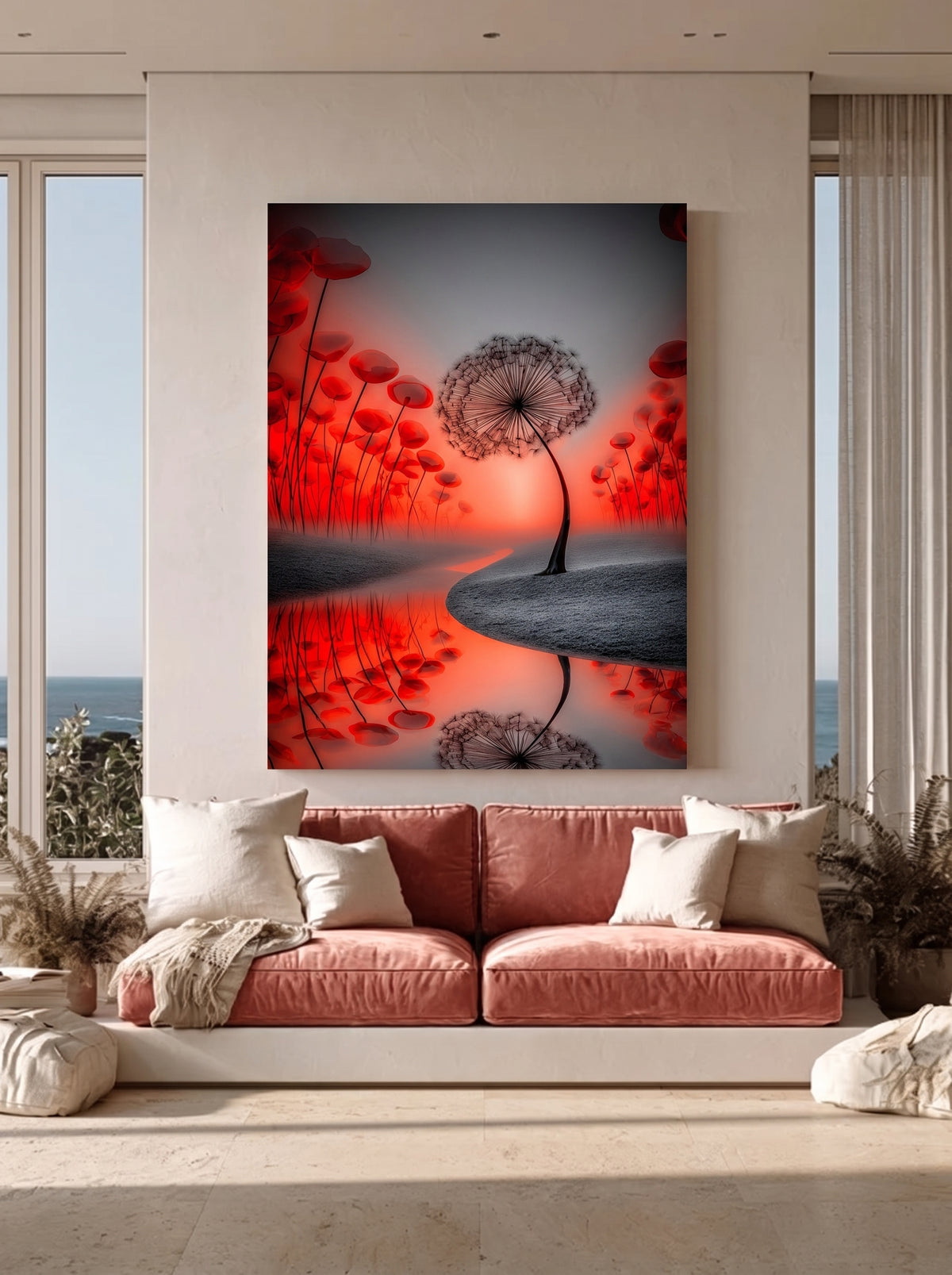 Crimson Fantasy Landscape 485