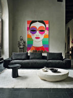 Psychedelic Pop Portrait – Surreal Pop Art Wall Art 486