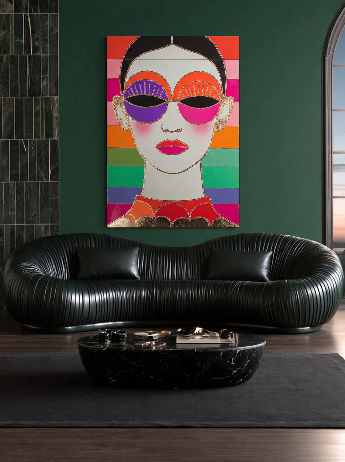 Rainbow Pop Portrait 486