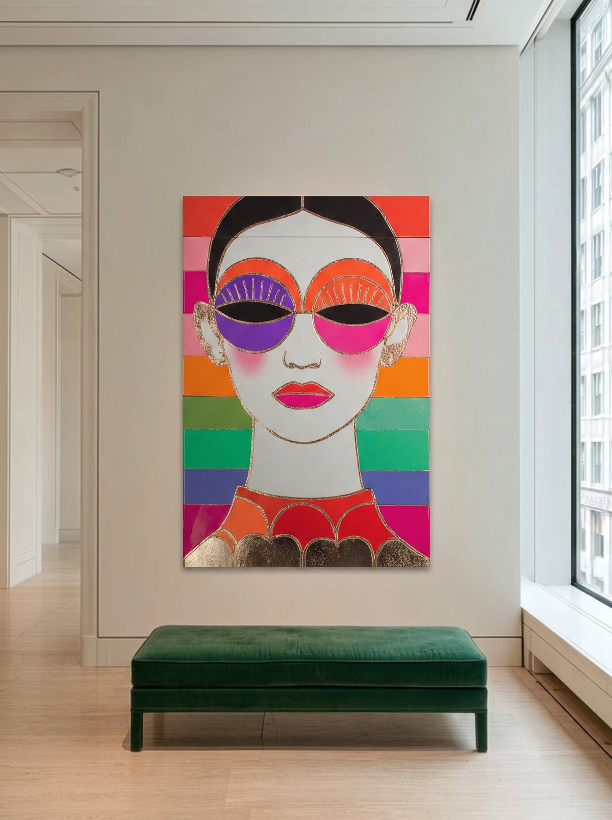 Rainbow Pop Portrait 486