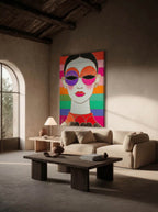 Psychedelic Pop Portrait – Surreal Pop Art Wall Art 486