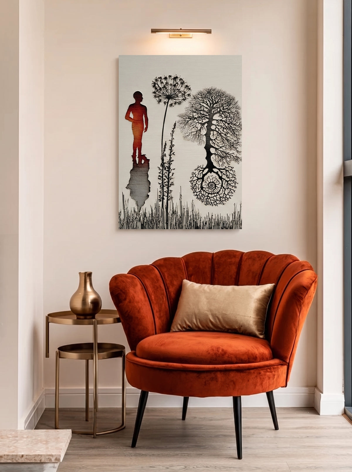 Botanical Surrealism Silhouette 487