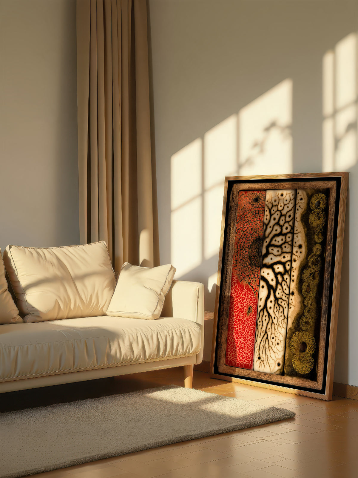 Organic Abstract Triptych 489
