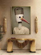 Whimsical Bird Portrait – Surreal Whimsical Wall Art 491