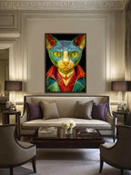Surrealist Wood Sculpture – Surreal Sculptural Wall Art 493