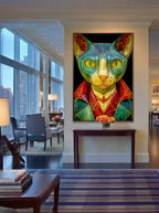 Surrealist Wood Sculpture – Surreal Sculptural Wall Art 493