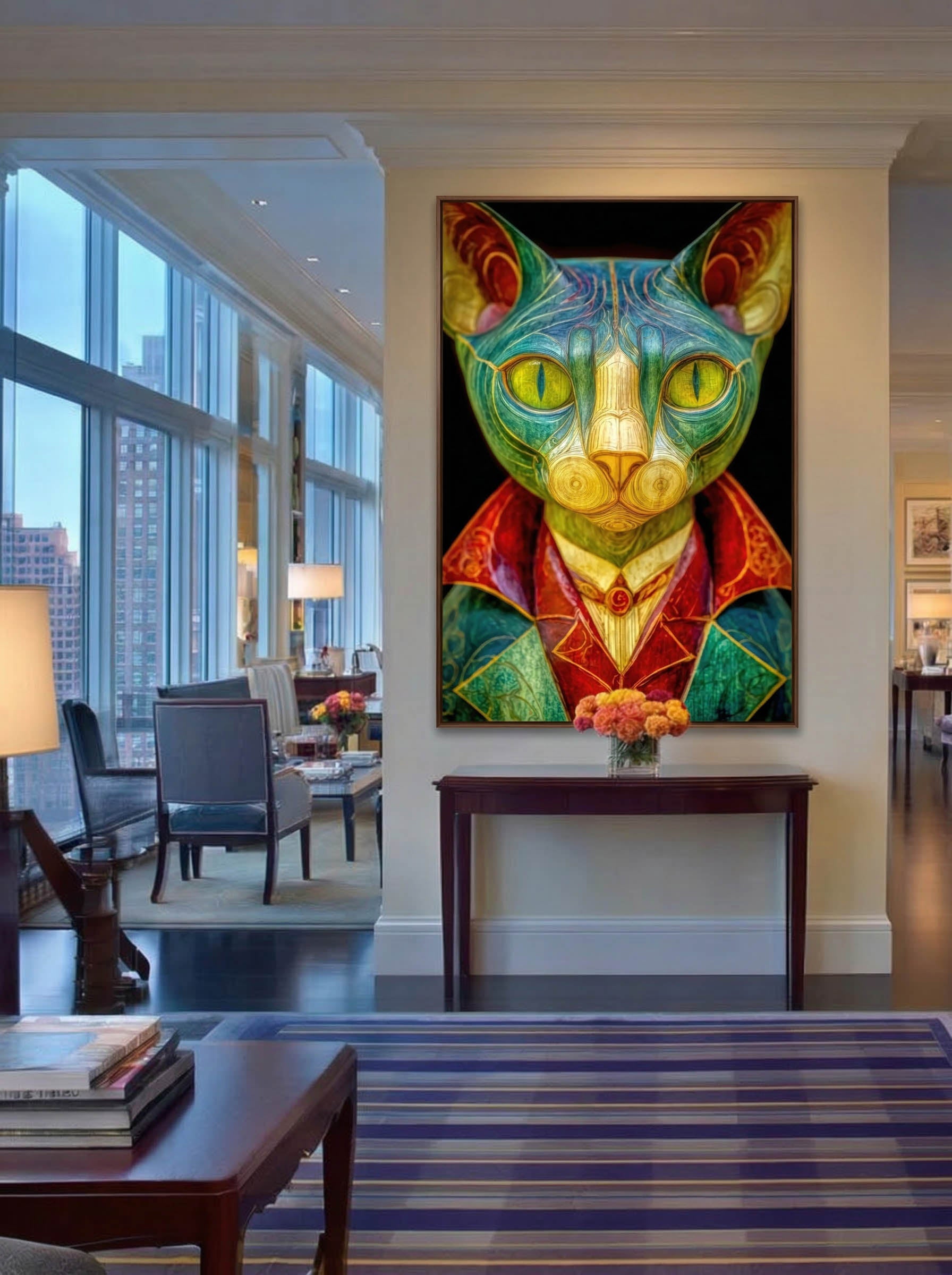 Surrealist Wood Sculpture – Surreal Sculptural Wall Art 493