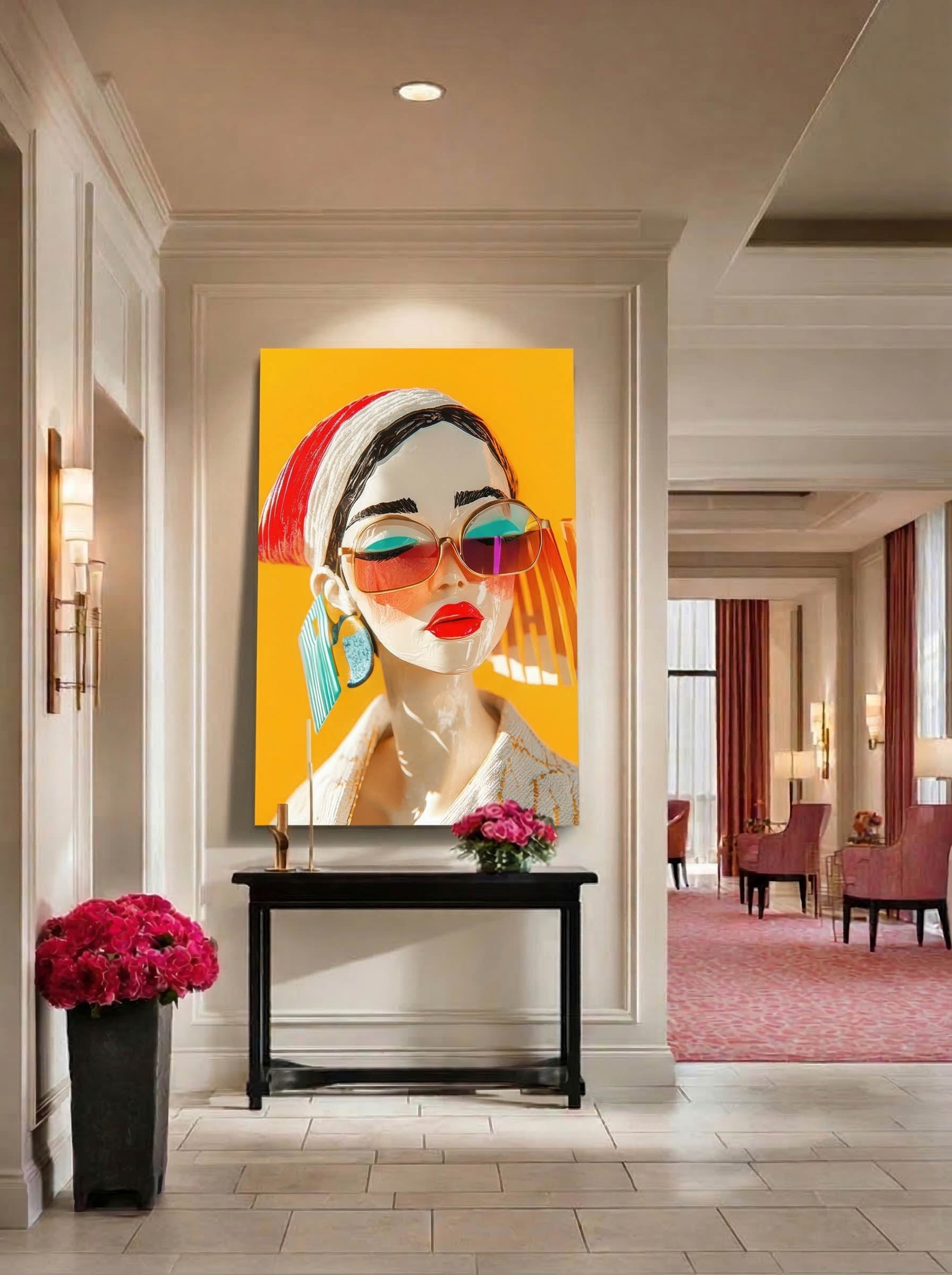 High Contrast Portrait – Surreal Bold Wall Art 495