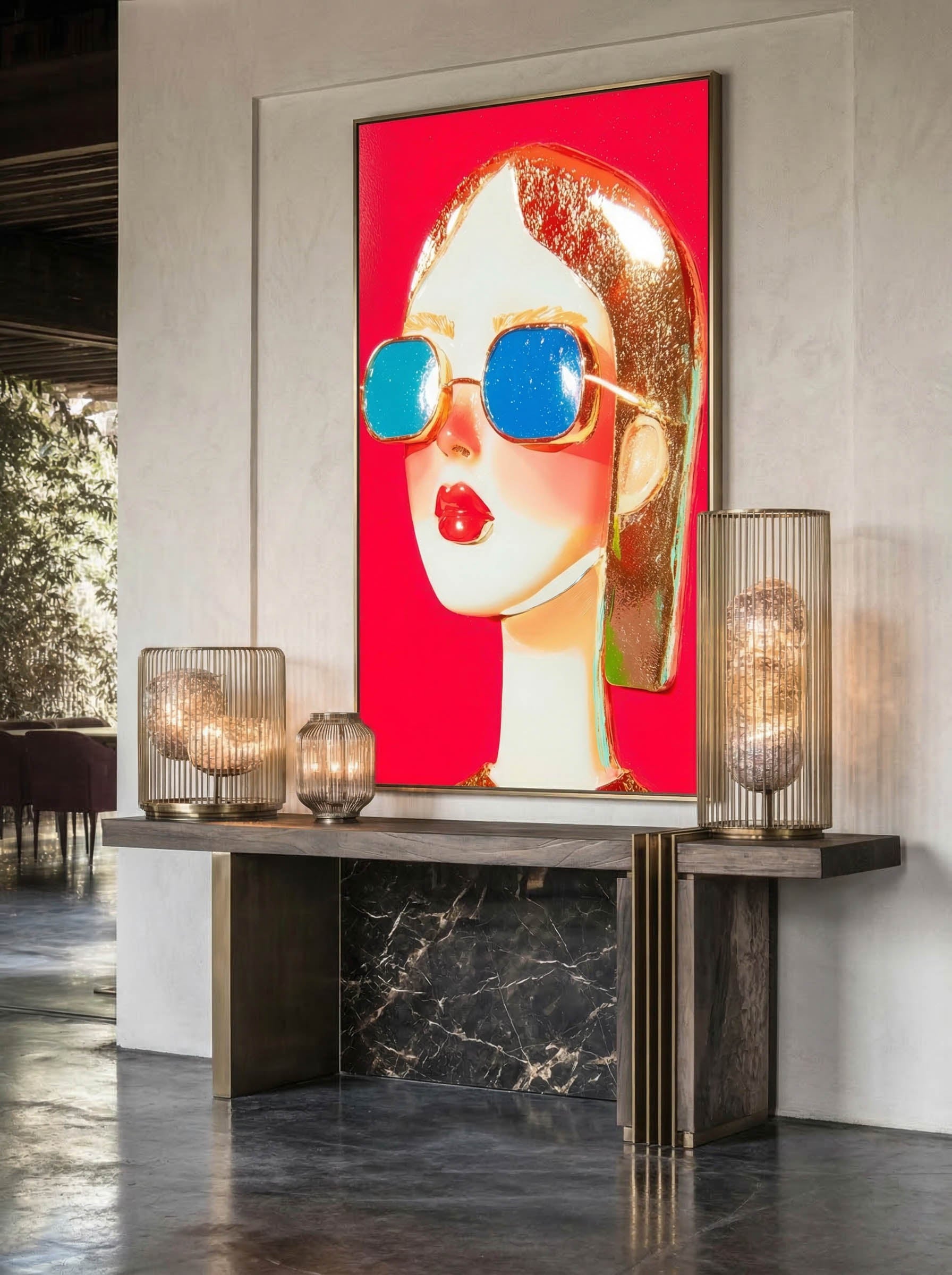 Modern Pop Portrait – Surreal Pop Art Wall Art 496