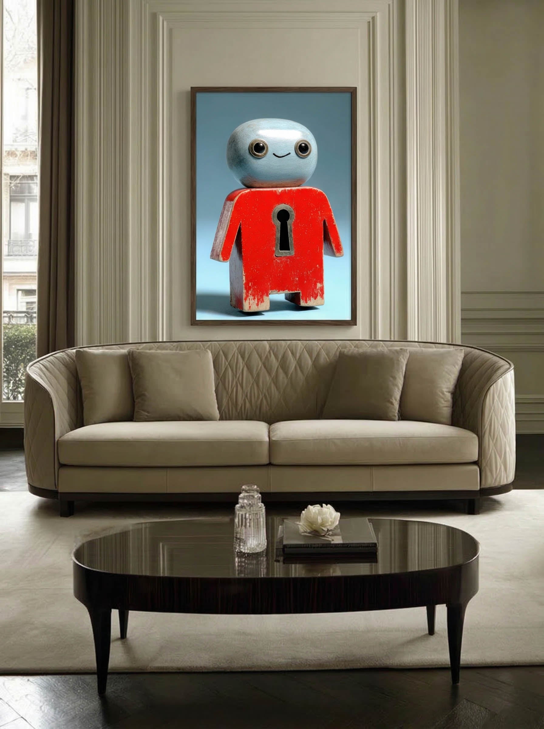 Modern Surreal Figurine – Surreal Sculptural Wall Art 497