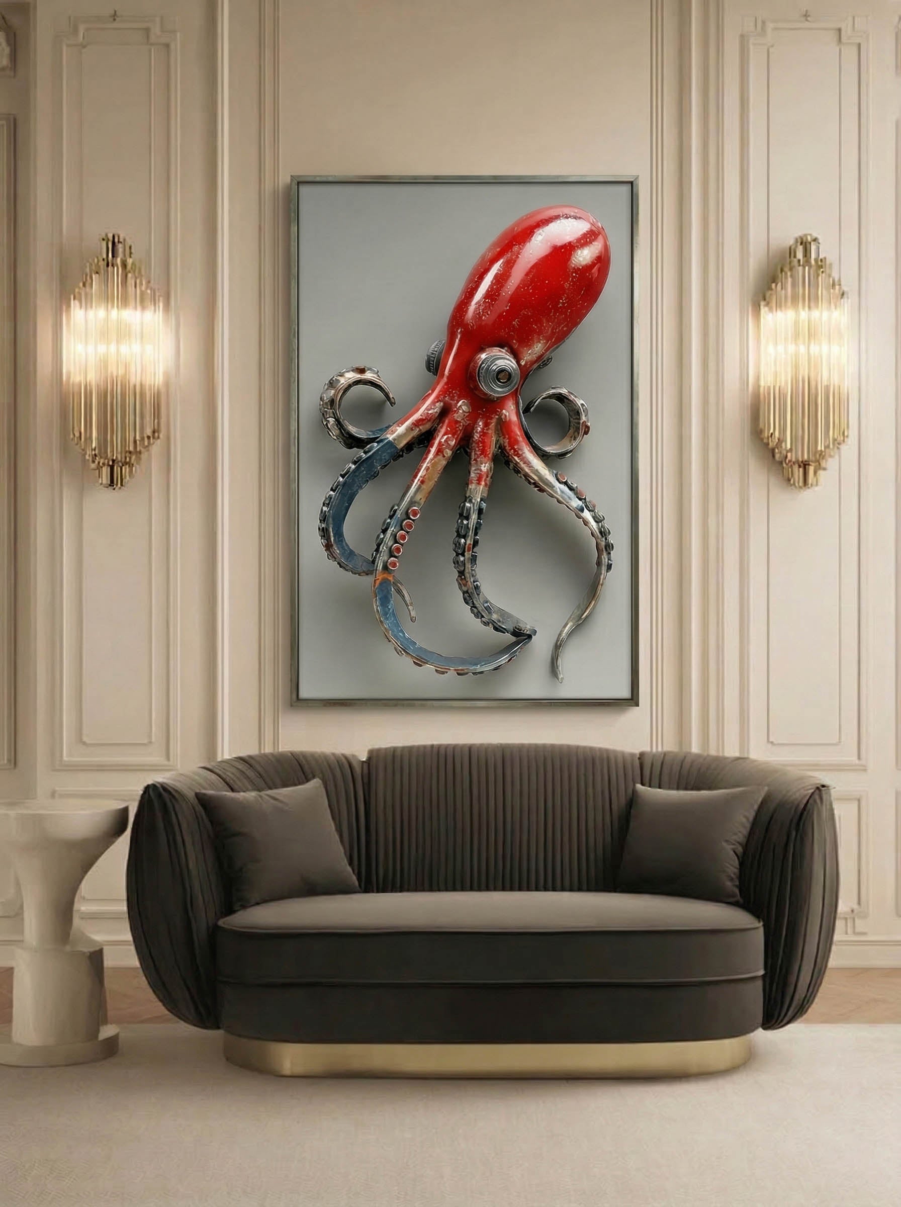 Conceptual Marine Sculpture – Surreal Ocean Wall Art 499