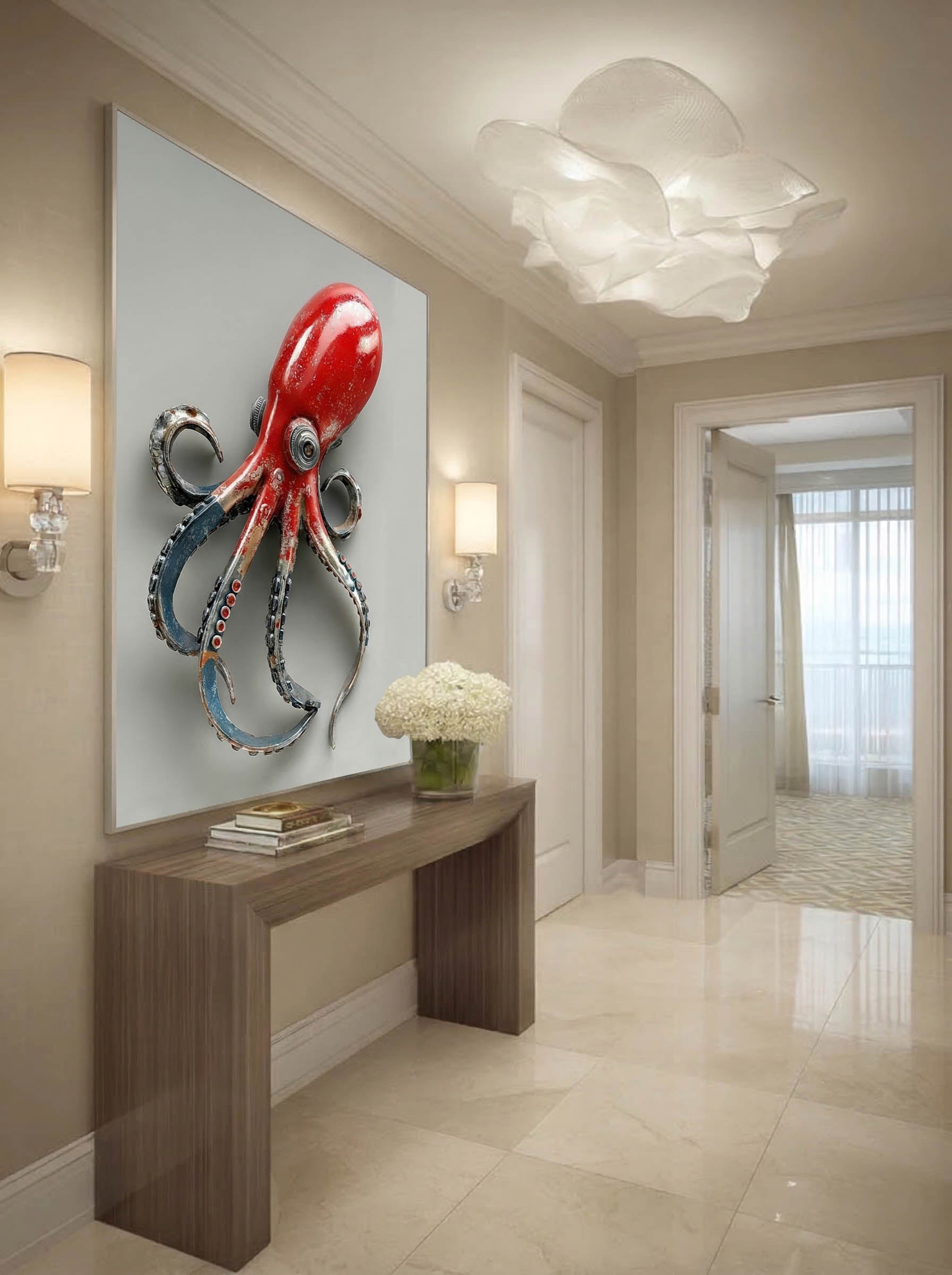 Conceptual Marine Sculpture – Surreal Ocean Wall Art 499