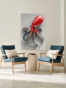 Metal Sculpture Octopus 499